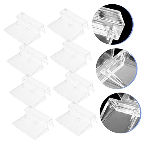 Yardwe 32pcs Acrylic Fish Tank Cover Holders Sturdy Aquarium Lid Racks for Easy Cleaning and Water Changes Suitable for Fish Tanks and Turtle