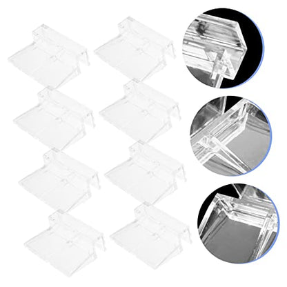 Yardwe 32pcs Acrylic Fish Tank Cover Holders Sturdy Aquarium Lid Racks for Easy Cleaning and Water Changes Suitable for Fish Tanks and Turtle