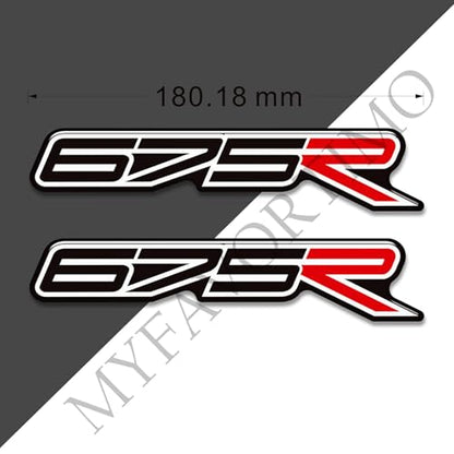 Motorcycle 3D Tank Pad Compatible with Triumph Street Triple Daytona 675 765R RS Stickers Gas Kit Knee Fish Bone Tank Pad Decals Fit for 675 765 R RS Stickers Decals Tank Protection Waterproof (A-2) - color: A-2