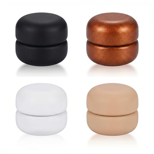 Magnetic Hijabs Pins,Multi-Purpose Pins for woman, Pinless Scarf Pin, Brooch Small Scarf Clasp Pin for Scarves Hats Shirt Collars Shawls Clothing (Round, 4 pairs)