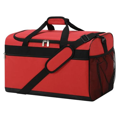 20 inch Sport Duffle Bag for Men, Red | 40L Gym Bag, Weekender Duffel Bag, Travel - color: Red