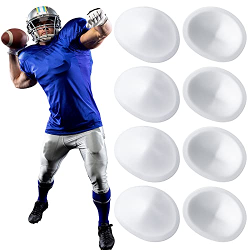Meooeck 4 Pair Low Rise Knee Pads White Inserts Light Knee Pad Saver for Youth Men Women Kids Adult Football Basketball Volleyball
