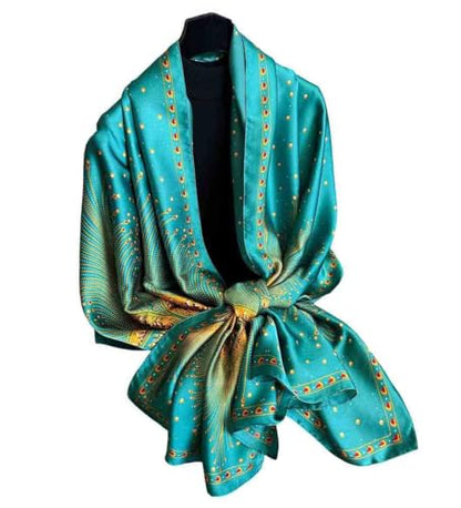 Xyueanlo Scarfs for Women Lightweight Scarves Fashion Print Floral Pattern Head Scarf Wraps Shawls - color: Yellow Green