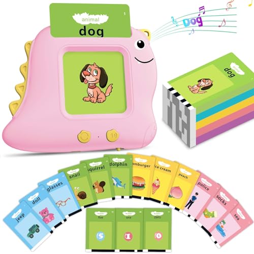 Talking Flash Cards with 510 Sight Words, Girls Toys for 2-4 Years (Pink) - color: Pink
