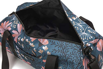 19” Barrel Womens Duffel/Gym/Weekender Bag (Navy Floral) - color: Navy Floral