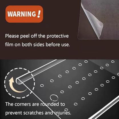 Cat Proof Fish Tank Lid, Aquarium Anti-Jumping Cover with Feeding Hole, Clear Reptile Tank Lid, for for Homes/Restaurants/Hotels/Aquariums/pet Shops/Laboratories