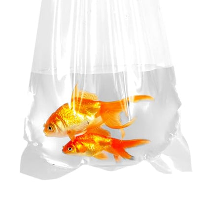 Fishery Bags 8 Inches Leak Proof Rounded Bottom Corners Clear Plastic Fish Bags for Marine and Tropical Fish Transport. (8" x 20" / 50 Pack / 3 Mil) - size: 8" x 20" / 50 Pack / 3 Mil