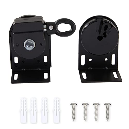 Roller Blind Installation Bracket Replacement Parts - color: Black
