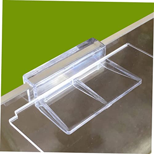YARNOW 10pcs Betta Tank Stand Fish Tank Accessory Acrylic Bracket Sturdy Support Easy to Install - size: 5.5X5X1.8CM