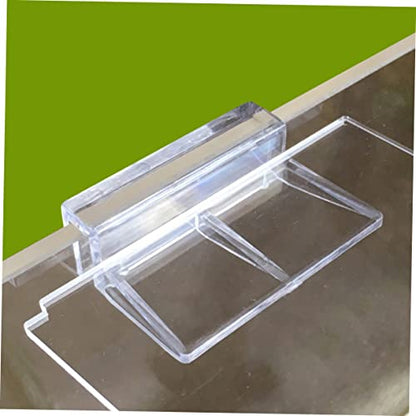 YARNOW 10pcs Betta Tank Stand Fish Tank Accessory Acrylic Bracket Sturdy Support Easy to Install - size: 5.5X5X1.8CM