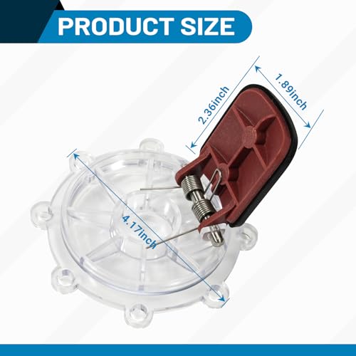 7056 2Pcs Check Valve Covers with Flapper Assembly Compatible with Zodiac Jandy Spring Check Valve Replacement# 7235,7305