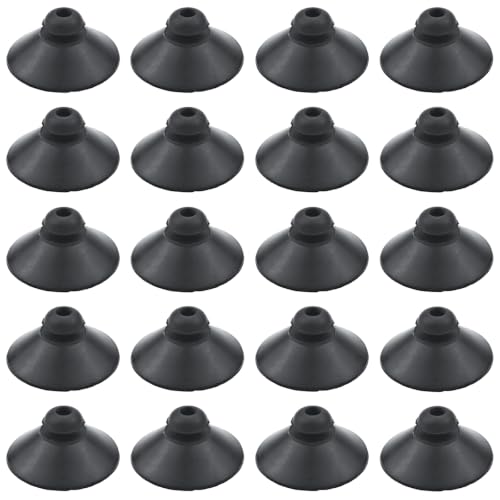Aquarium Suction Cups Pack of 24 Black Rubber Fish Tank Pump & Airline Tubing Holders