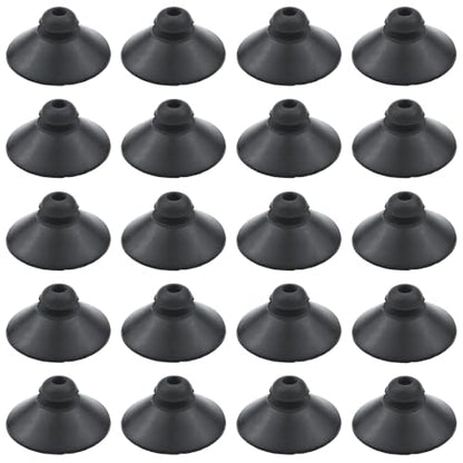Aquarium Suction Cups Pack of 24 Black Rubber Fish Tank Pump & Airline Tubing Holders