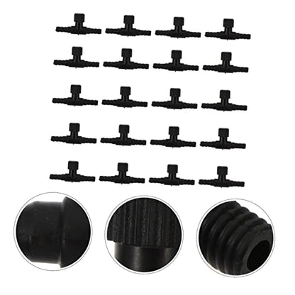 ABOOFAN 30pcs Shape Connector Adapter for Oxygen Tubing Easy Installation for Fish Tanks and Aquariums Airflow for Air Pumps and Stones
