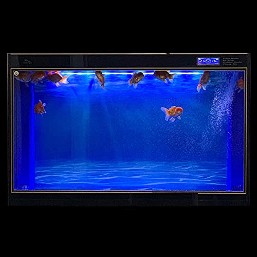 ELEBOX Aquarium Background Blue Black Fish Tank Background Picture 2 Sides Fish Backdrop for Aquarium Wallpaper 16"x 40" - size: 15.7" H x40.2" L