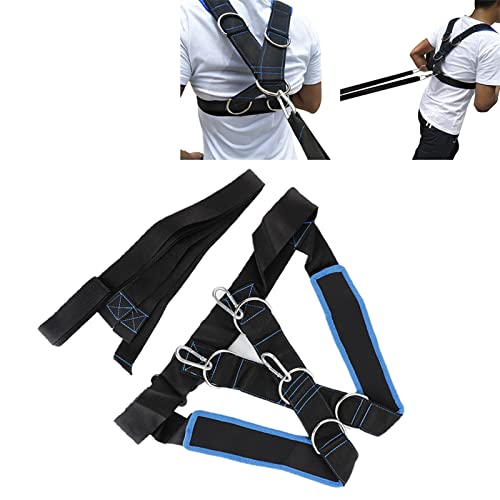 Sled Harness,Speed Strength Training Sled Shoulder Harness,Resistance and Assistance Trainer Physical Training Resistance Rope,Sports Equipment,Improving Speed, Stamina and Stre