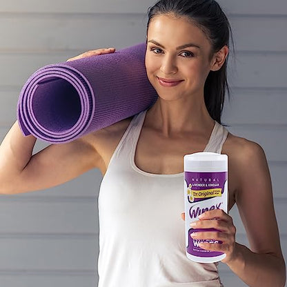 Wipex Original Fitness Equipment Wipes -EWG Verified - 50 Count Plant-Based No-Lint Cloth Gym Wipes for Workout Equipment, Yoga Mat Cleaner, Peloton Cleaner with Lavender Essential Oil & Vinegar, - size: 50 Count (Pack of 1)