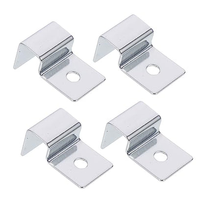 4Pcs Stainless Steel Aquarium Lid Support Clips Durable Glass Cover Holders for Fish Tanks Practical Bracket Supplies for Stable Aquarium Setup for Thick Glass