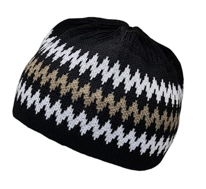 Set 4 Kufi Hat for Men Muslim AMN-225 Beanie Skull Cap Islam Taqiyah Takke Gift - color: Color Set 1