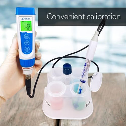 Apera Instruments PH60-PW Handheld pH Meter Tester Kit with LabSen 805 ATC pH Electrode for Lab-Grade pH Measurement in Pure Water and Water Solutions with Low Ionic Strength - style: For Pure Water