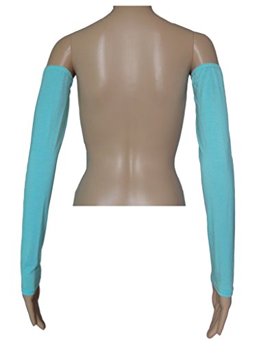 Women's Muslim Modal Arm Stretch Sleeves Cover - color: Cornflowerblue