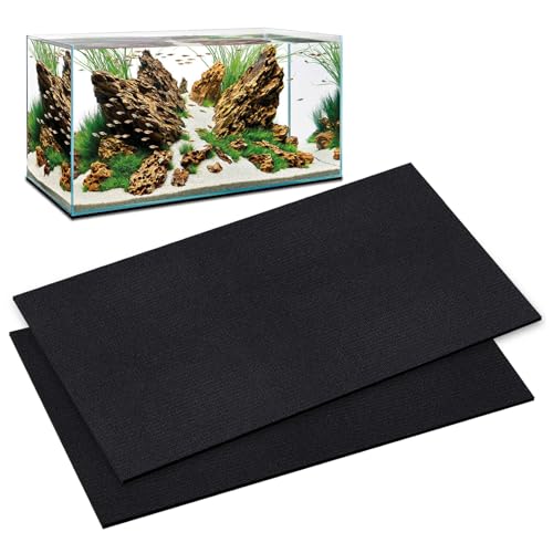 48x24 Inch Aquarium Leveling Mat - Neoprene Non-Slip Shockproof Fish Tank Pad, 0.2" Thick Waterproof Tank Base Cushion for Uneven Surfaces, Cut-to-Size Floor & Desktop Protector - size: 48x24 Inch, style: No Glue