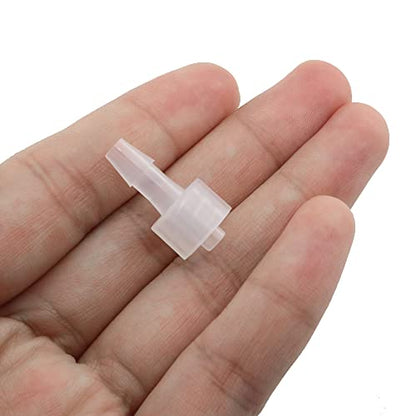 MEETOOT 10pcs Male Luer Lock 5/32" Polycarbonate Hose Barb Adapter for Laboratory Biochemical/Analytical Instruments, Food Machinery and Aquarium Equipment - size: 5/32Inch