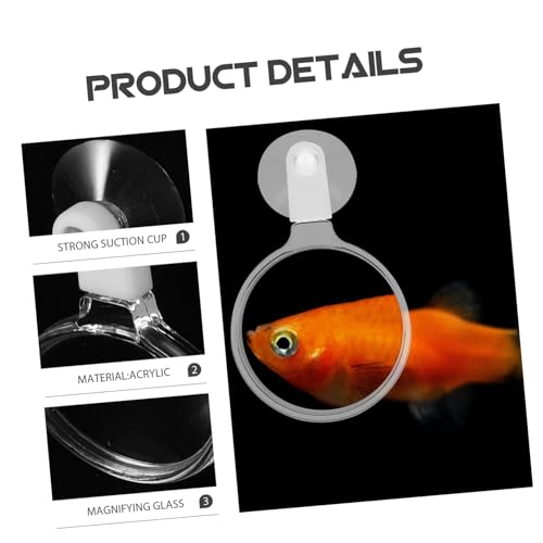 Kisangel Aquarium Magnifier for Small Animal Observation Fish Tank Viewer Enhanced for Plants Ants and Spiders Your Aquarium