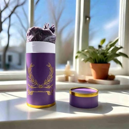 Portable Muslim Prayer Rug and Beads with Gift Box, Soft Islamic Prayer Mat,Travel Praying Mat for Men and Women, Prayer matt Islam Gifts Set, Sajadah/Janamaz/Seccade/سجادة صلاةx (Purple) - color: Purple