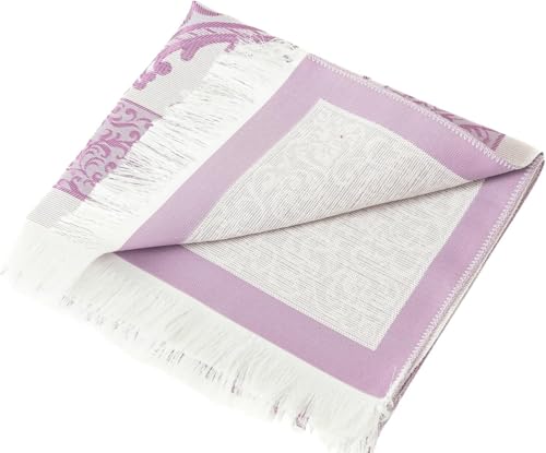 Premium Area Rug for Islamic Prayers - Muslim Prayer Mat and Rug for Men with Arabic Gifts - Traditional Islamic Prayer Rug Islam - سجادة صلاة Included - color: Lilac