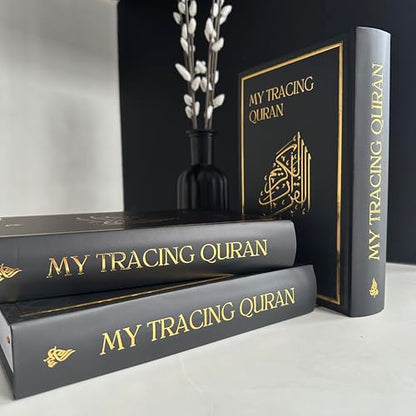 Salam Journal, Islamic Daily Planner with Prayer Tracker, Daily Hadith and Duas, Undated Layout & Tracing Quran Mushaf with Full Juz 1 to 30 | Ideal Book for Writing and Learning Quran Text Bundle