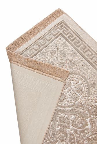 ihvan online, Soft Plush Lux Velvet Muslim Prayer Rug | Thick Janamaz | Sajadah | Soft Islamic Prayer Rug | Islamic Gifts | Prayer Carpet Mat, Elegant, Color: Powder - color: Powder