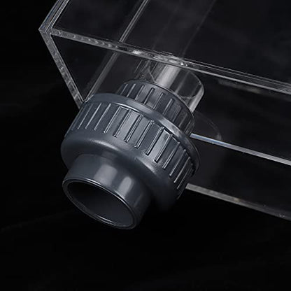 Self-Start Overflow Box - Acrylic Fish Siphon Overflow Box for Efficient Water Circulation