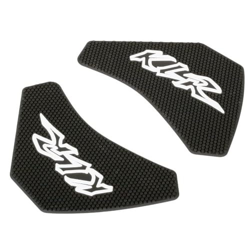 KLR650 Tank PAD Front Side Tank Pad Fuel Stickers Compatible with Klr650 2022-2025 3D Gel Tank Fuel Gip Decal KLR650 Sticker Pad (Black) - color: 144 Black