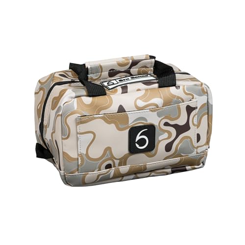 6th Sense Fishing Small Bait Bag – Durable Soft-Sided Storage for Soft Plastics (Willis Camo - Brown) - color: Willis Camo - Brown