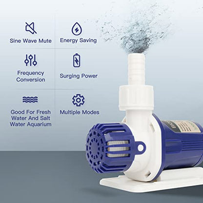 BIOSMO 1000 Submersible Water Pump for Aquarium Fish Tank Pond | Submersible pump; aquarium and pond; low-noise