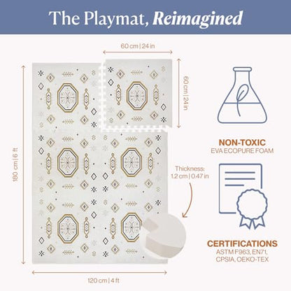 Prettier Puzzle Playmats- Baby Playmats - color: Amira - Rouge