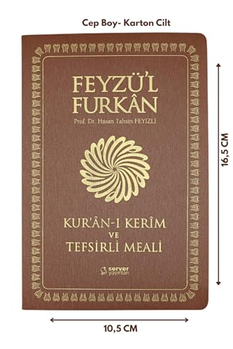Quran with Turkish Translation and Commentary, Pocket Size, Tan Leather Cover, Easy-to-Read Font, Islamic Guidance