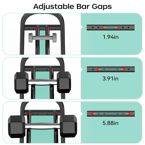 3 Tier Dumbble Rack - 360LB Capacity Adjustable Dumbbell Storage Rack Space-Saving Home Gym Weight Rack For Dumbbells And Kettlebells With Hooks (Dumbbell Rack Stand Only) - size: 18.5''Length