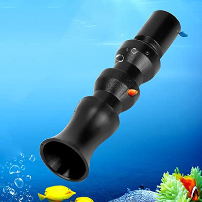 Aquarium Duck Flat Nozzle, Flexible 360°Rotatable Water Outlet Plastic Aquarium Water Outlet Nozzle Pipe End Outflow Pump End Plumbing Fitting(25mm-Tornado) - size: 25mm Tornado emerges from water