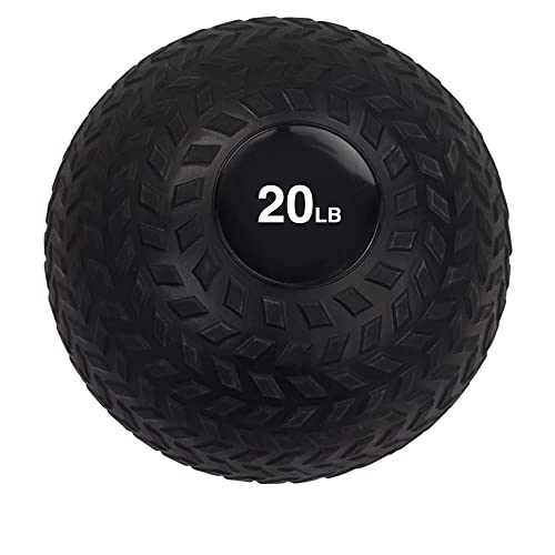 Body Sport Slam Ball with Tread Surface, Versatile, Workout Training, Strength Building, Improve Muscle Mass - size: 20.0 Pounds