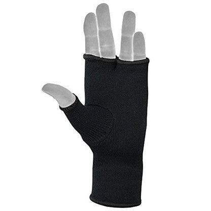 MRX Muay Thai Boxing Inner Gloves Protective Hand Wrap - color: Black, size: Small