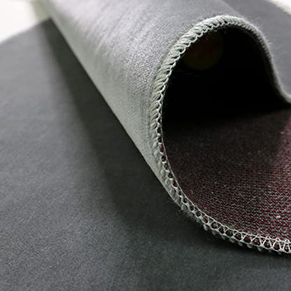 Modefa Muslim Velvet Prayer Rug Solid Simple (Grey) - color: Grey