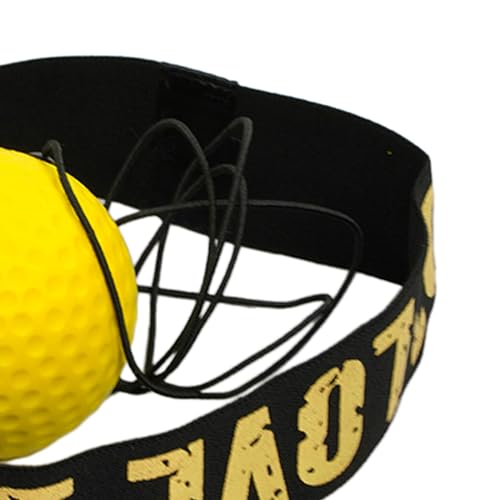 harayaa Boxing Reflex Ball Hand Eye Coordination with Elastic PU Ball Headband Punching Fitness Equipment for Reaction Speed Suitable for Home Workout