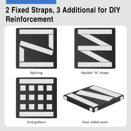 12 Pack Golf Wall Padding, 20" x 20" x 1.2", Indoor Golf Simulator Padding Panels, High Density Foam and PU Surface, for Impact Protection, Noise Reduction, Ideal for Gym, Garage, Playroom, 60 Straps - size: 20" x 20" x 1.2"