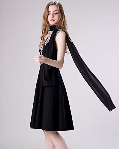 Shawl and Wrap for Evening Dresses Wedding Sheer Scarfs Women Scarve - color: Black, size: One Size