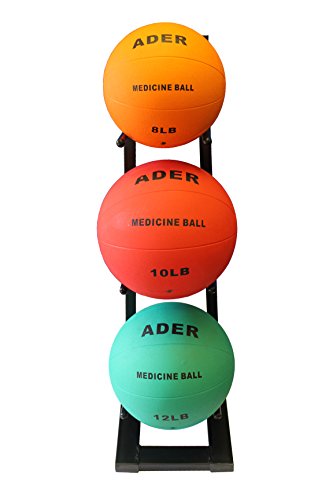 Ader Medicine Ball Set w/Rack - size: Rack + 10-15 LB Med Balls