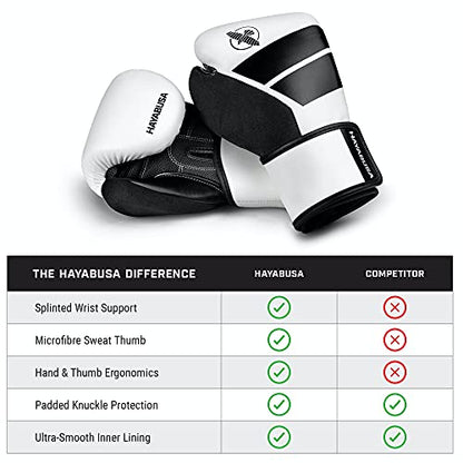 Hayabusa S4 Kids Boxing Gloves for Boys and Girls - color: White, size: 6oz