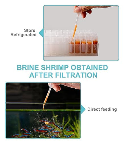 Baby Brine Shrimp Sieve 80 Mesh 200 Mesh kit for Brine Shrimp Hatchery - color: Simplified Version