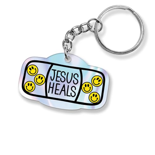 Christian Keychain, Acrylic Material Jesus Keychain with Bible Verse, Scriptures Gifts for Men and Women - color: Girl 11
